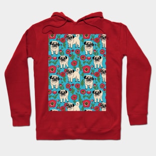 Pugs and Poppies Hoodie